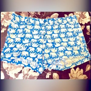 Lilly Pulitzer Callahan Short, Bay Blue Tusk In Sun Medium Size 16